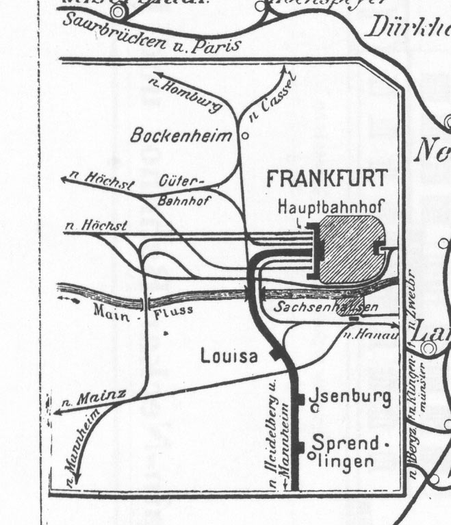 Streckenskizze Frankfurt 1896